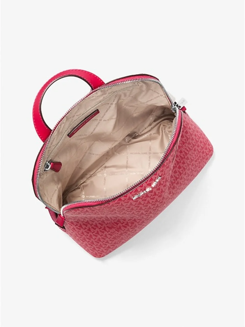 Michael Kors Hot Pink MK Logo Backpack - Picture 3 of 3